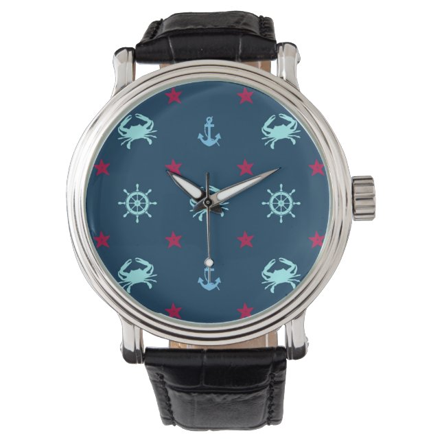 Nautical Star Pattern Watch (Front)