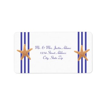 Nautical Starfish - Address Labels by Midesigns55555 at Zazzle