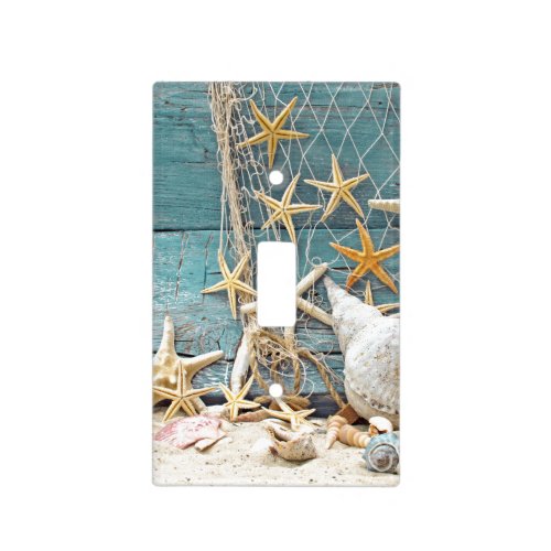Nautical Starfish and Fisherman Net Light Switch Cover
