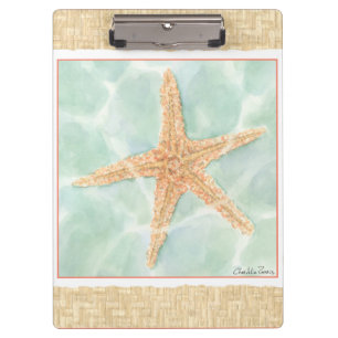 Nautical Starfish in Water Clipboard