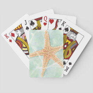 Nautical Starfish in Water Poker Cards