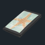 Nautical Starfish in Water Trifold Wallet<br><div class="desc">This Chariklia Zarris painting will make you feel a world of difference every time you look at it. You can image yourself at the beach hunting for starfish or playing in the sand. Zarris's image is perfect for those who love sea life and want to take it everywhere they go....</div>