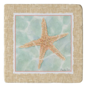Nautical Starfish in Water Trivet