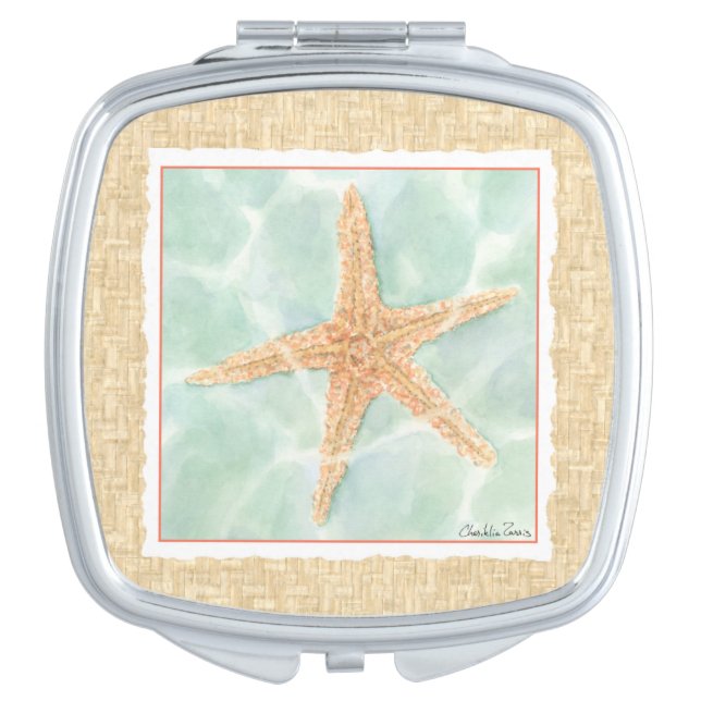 Nautical Starfish in Water Vanity Mirror (Front)