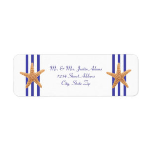 Nautical Starfish - Return Address Labels