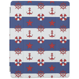 Nautical Stars And Stripes Pattern iPad Smart Cover