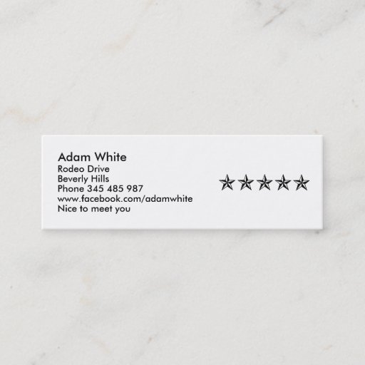 Customizable Nautical Stars Business Card