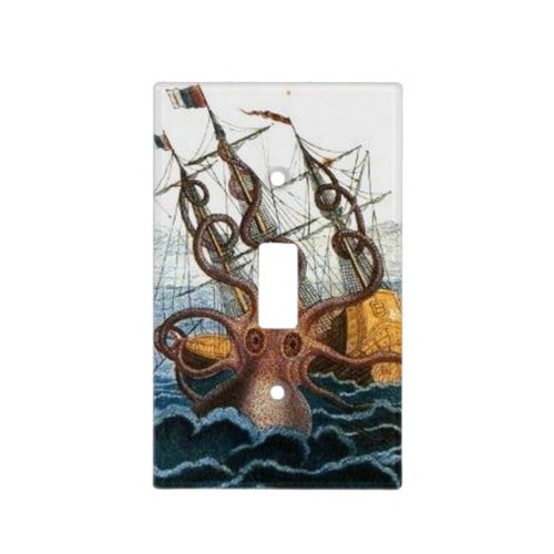 Nautical Steampunk Kraken Vintage Octopus Outlet Light Switch Cover