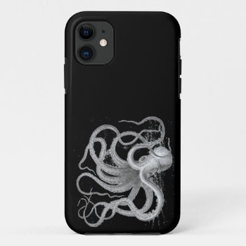 Nautical Steampunk Octopus Vintage Grunge Kraken Iphone 11 Case by iBella at Zazzle