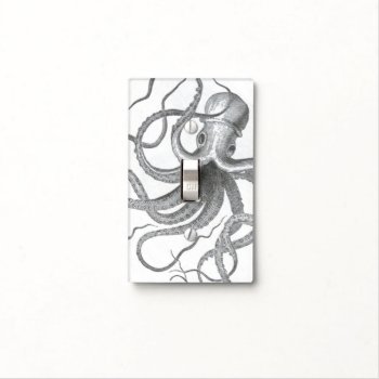 Nautical Steampunk Octopus Vintage Kraken Antique Light Switch Cover by iBella at Zazzle