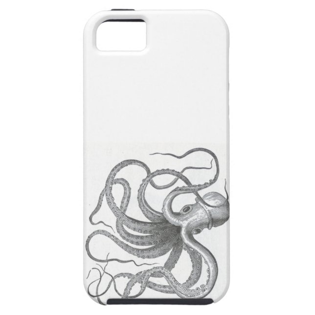 Nautical steampunk octopus Vintage kraken drawing Case-Mate iPhone Case (Back)