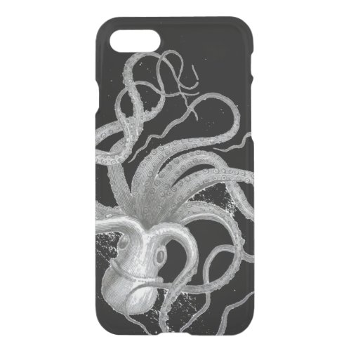 Nautical steampunk octopus Vintage kraken drawing iPhone SE87 Case