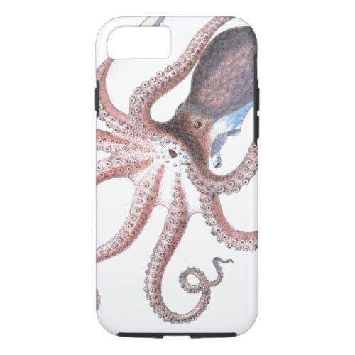 Nautical steampunk octopus vintage kraken science iPhone 87 case