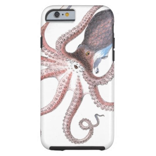 Nautical steampunk octopus vintage kraken science tough iPhone 6 case