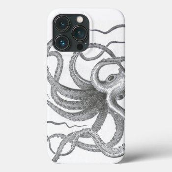 Nautical Steampunk Octopus Vintage Kraken Sea Iphone 13 Pro Case by iBella at Zazzle