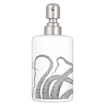 Nautical steampunk octopus vintage kraken tentacle soap dispenser and toothbrush holder Nautical steampunk octopus vintage kraken tentacle soap dispenser and toothbrush holder