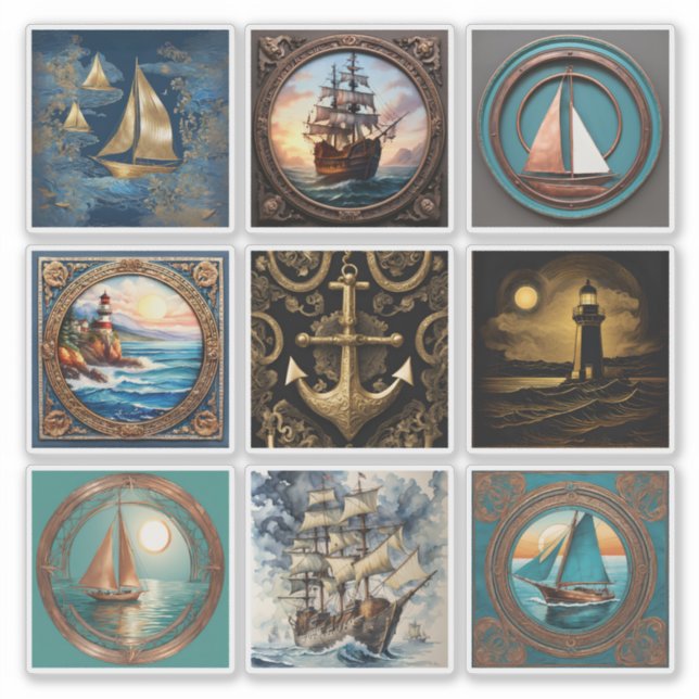 Nautical Sticker Collection (Front)