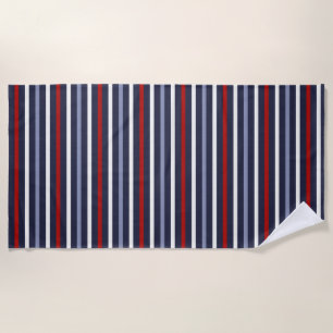 Nautical Stripe Beach Towel