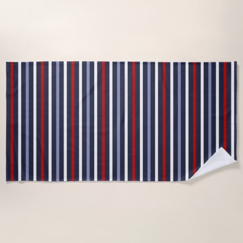 Nautical Stripe Beach Towel