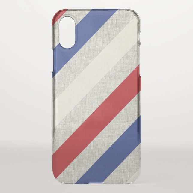 Nautical Stripe Deflector Phone Case (Back)