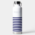 Nautical Stripe Navy Blue Trendy Stylish 9 Stripes