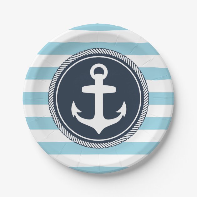 nautical paper plates