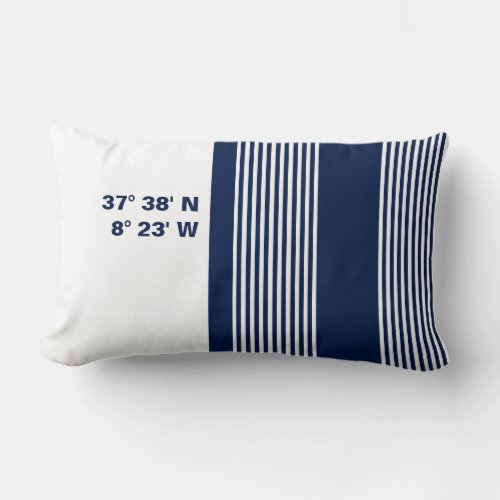 Nautical Striped Pillow Coordinates _ customizable