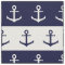 Nautical stripes and anchor pattern