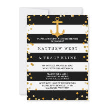 Nautical Stripes and Dots Couples Wedding Shower
