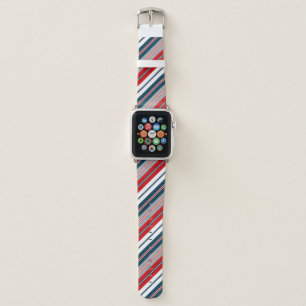 Nautical stripes apple watch band