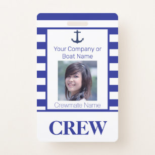 Crew ID Badges | Zazzle