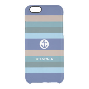 Nautical Stripes custom monogram phone cases