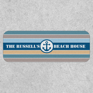 Nautical Stripes custom text Patch