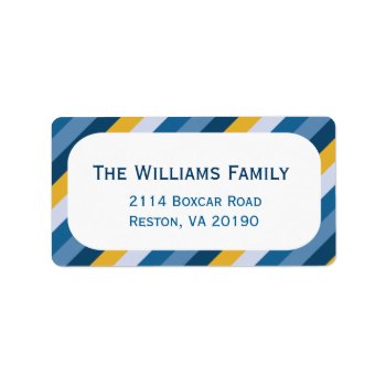 Nautical Stripes Label by adams_apple at Zazzle