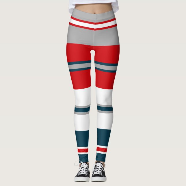 Nautical stripes leggings (Front)