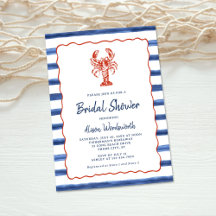 Nautical Stripes Lobster Bridal Shower