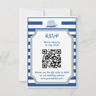 Nautical Stripes - RSVP card
