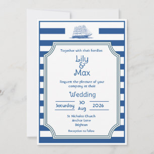 Nautical Stripes - Wedding invitation