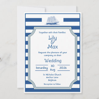 Nautical Stripes - Wedding invitation