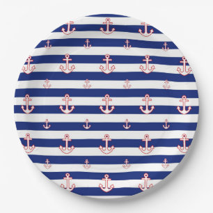 Nautical Style Decor Paper Plates