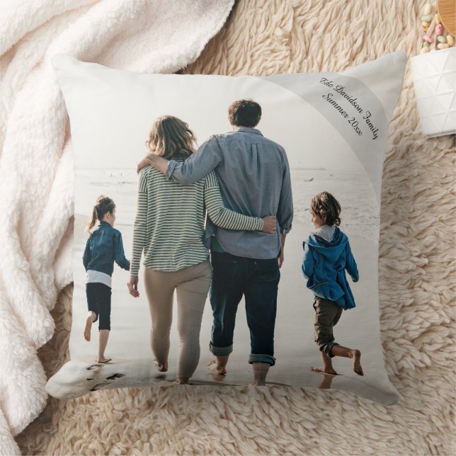 Nautical Summer Memories Beach Ocean Throw Pillow (Blanket)