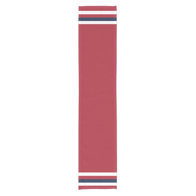 Nautical Table Runner Red White and Blue (Front)