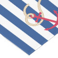 Nautical Table Runner with Rope and Anchor | Zazzle