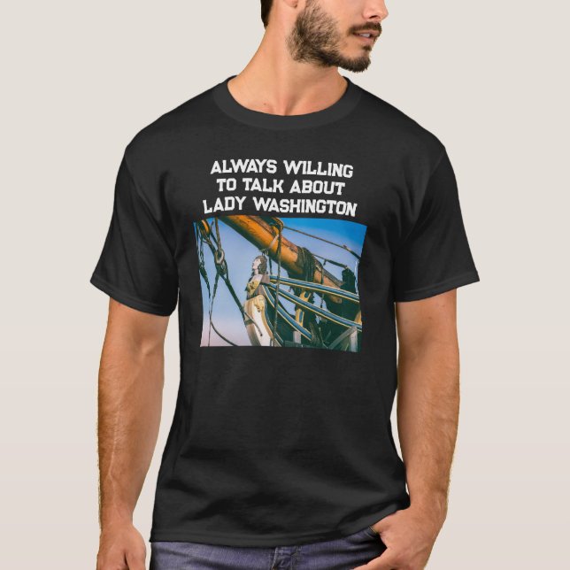  Nautical Tall Ship Feather Head Photography T-Shirt (Front)