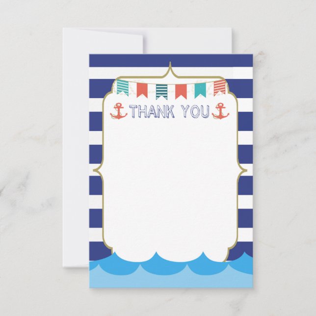 Nautical Thank You card (Front)