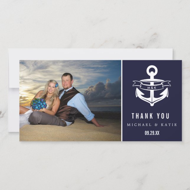 Nautical Thank You | Photo Card (Front)