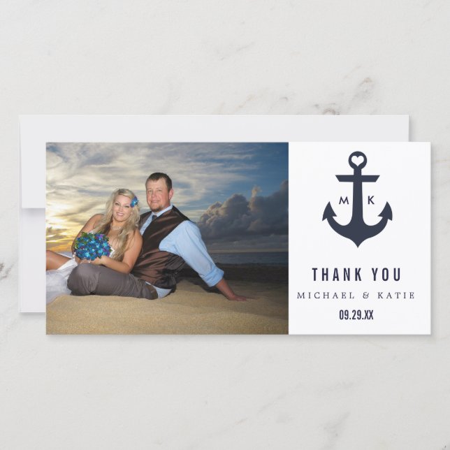 Nautical Thank You | Photo Card (Front)