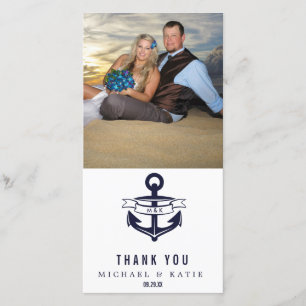 Nautical Thank You Photo Card