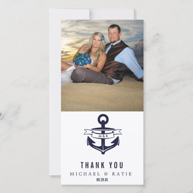 Nautical Thank You | Photo Card (Front)