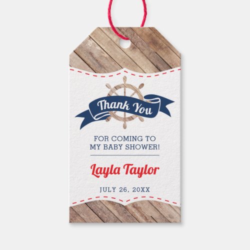 Nautical Thank You Tag Anchor Gift Tags